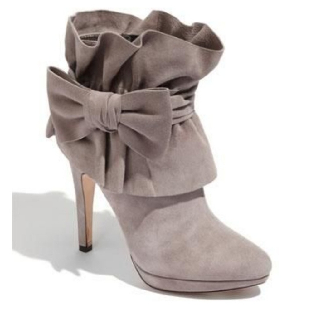 Bourne England Gray "Elle" Bootie-sz 6 1/2